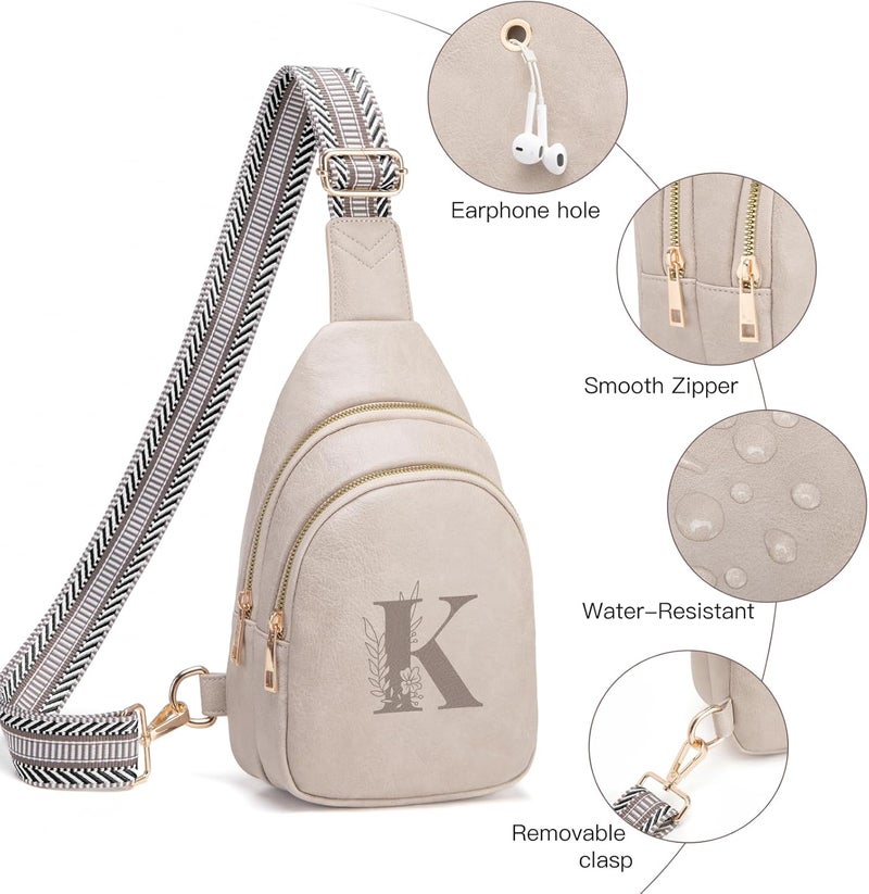 Viverte Crossbody Bags for Women Initial Sling Bag Cross Body Fanny Packs Personalized Gifts for Mom Women Wife - Image 5